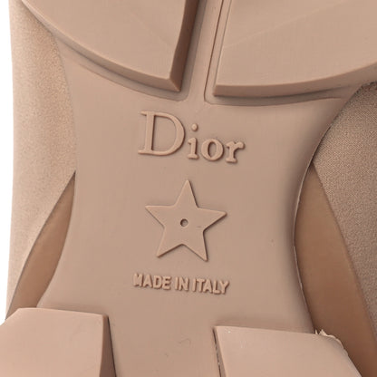 Christian Dior Neoprene Rubber Womens D-Connect Sneakers 40 Nude 8 of 12