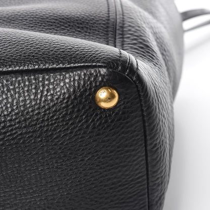 Prada Vitello Daino Shoulder Bag Black 13 of 17