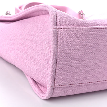 Chanel Mixed Fibers Small Deauville Tote Pink 10 of 11