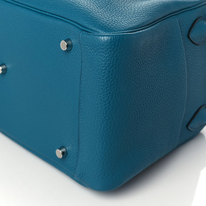 Hermes Taurillon Clemence Lindy 34 Bleu Izmir 9 of 9