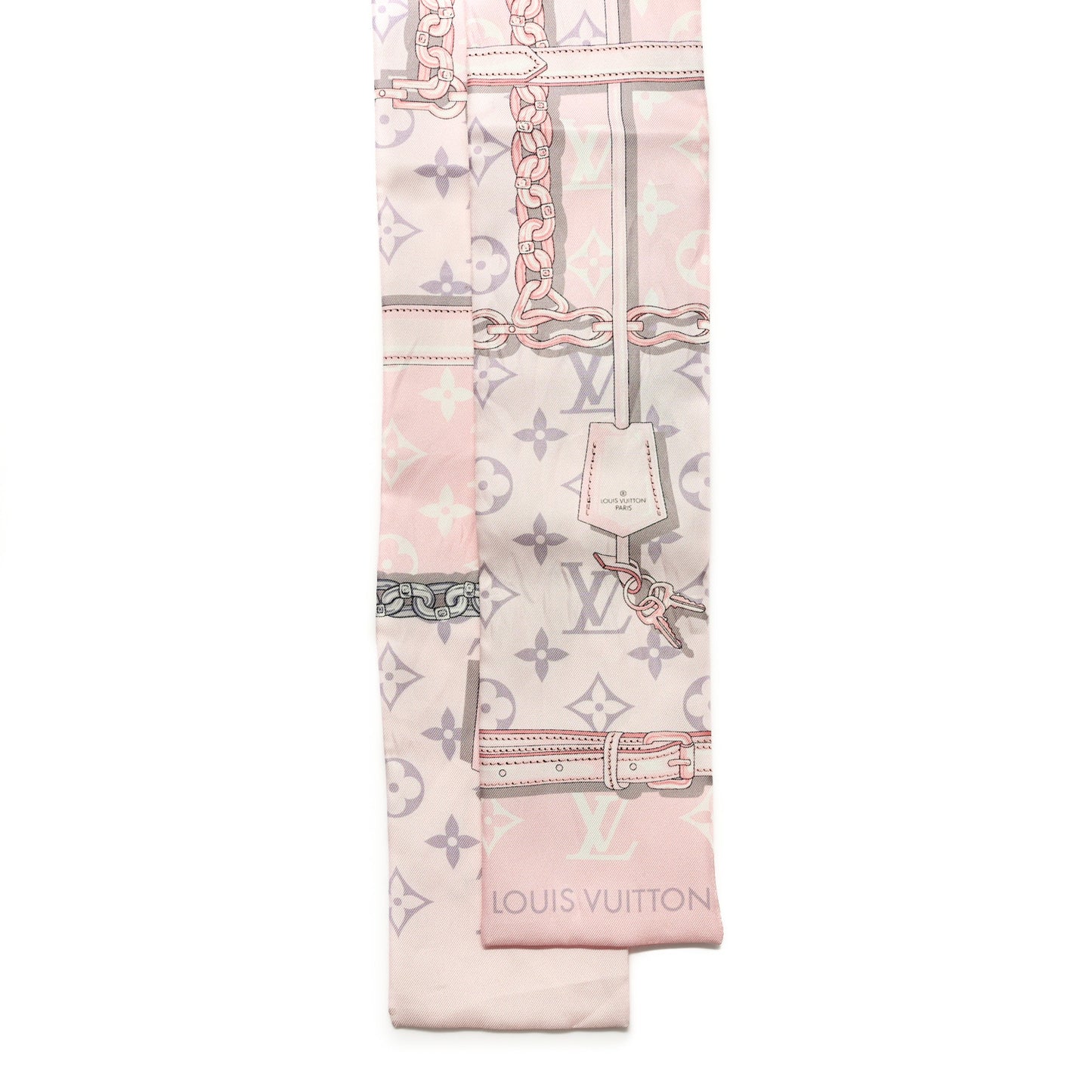 Silk Monogram Confidential Bandeau Light Pink