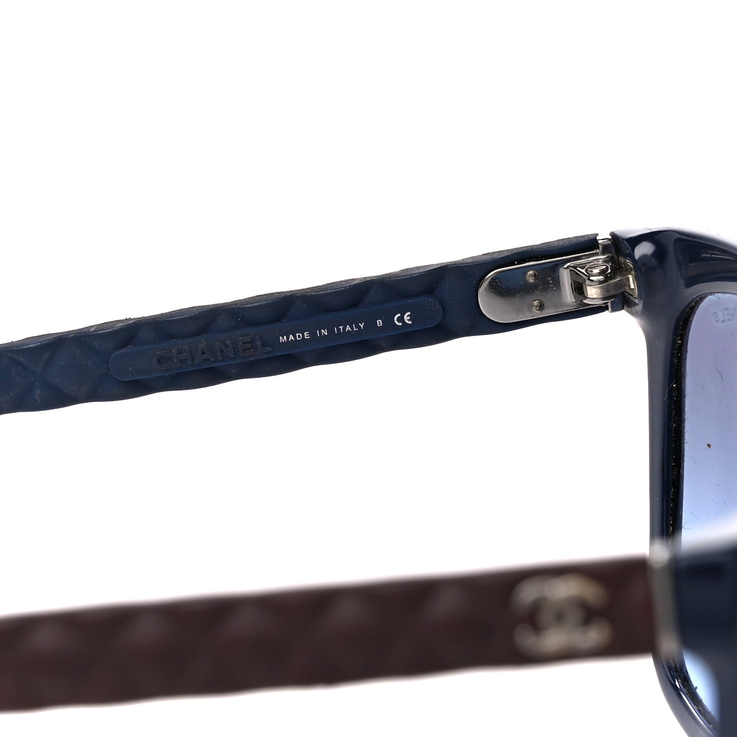 Acetate Quilted Polarized Butterfly CC Sunglasses 5288-Q Blue Burgundy