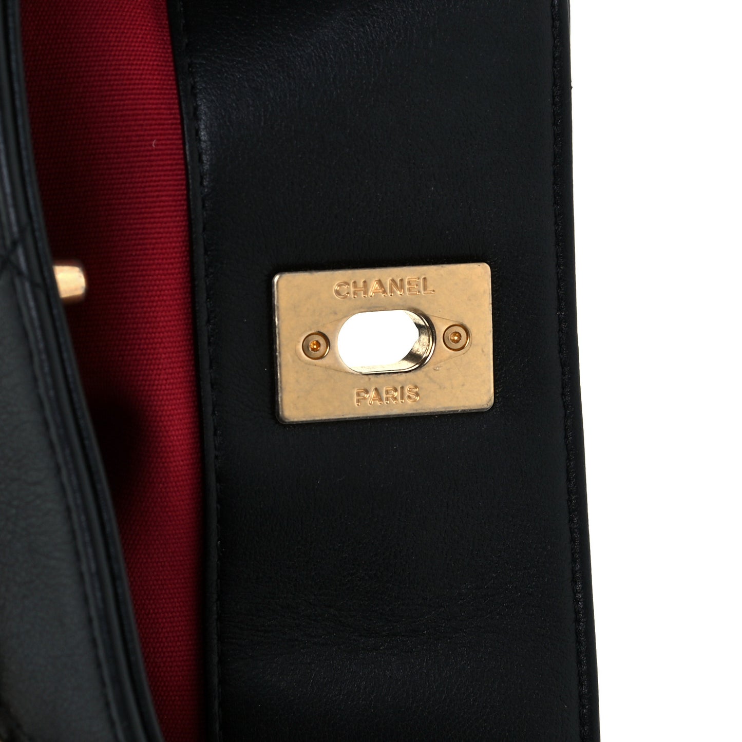 Calfskin Stitched Medium Shopping Tote Black
