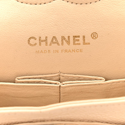 Chanel Caviar Quilted Medium Double Flap Beige Clair 6 of 14