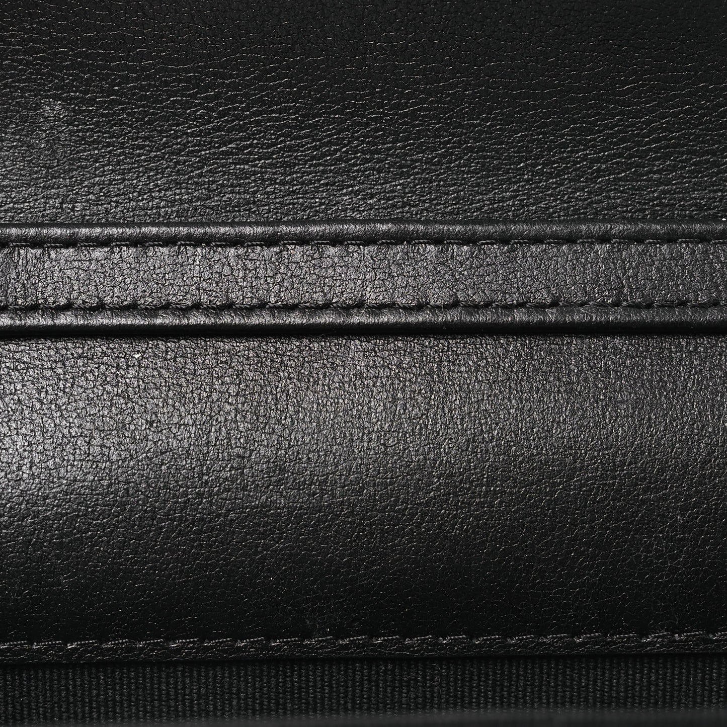 Patent Quilted Chain Around Heart Mini Chain Flap Black