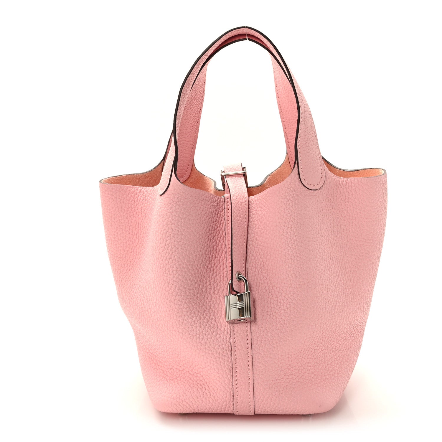Hermes Taurillon Clemence Picotin Lock 18 PM Rose Sakura 1 of 12