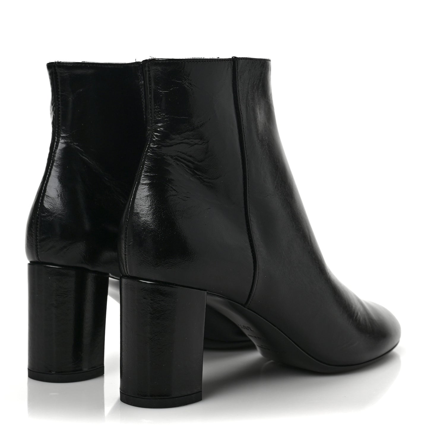 Calfskin Loulou 70 Uniform Ankle Boots 38.5 Black
