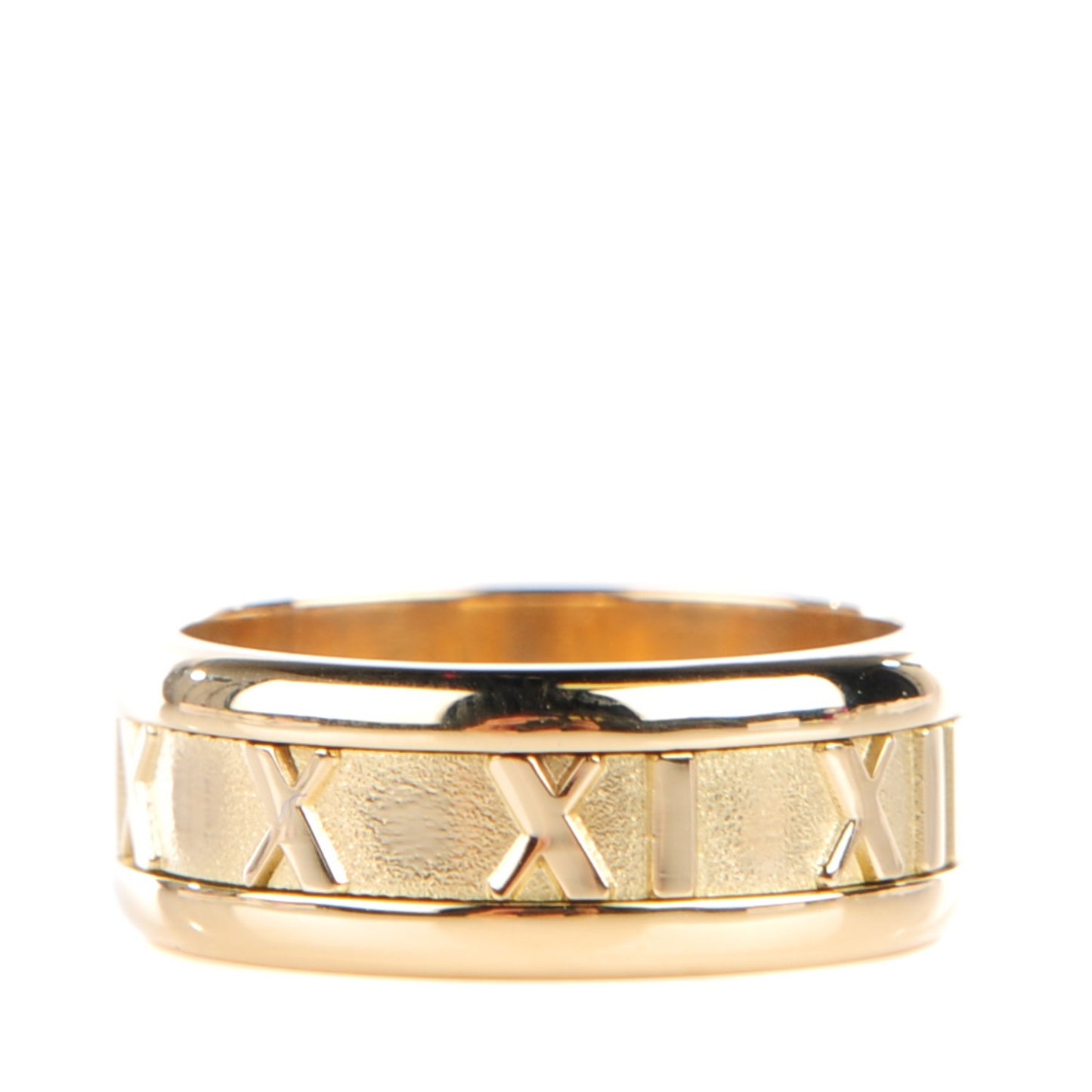 18K Yellow Gold 7mm Atlas Closed Band Ring 5.75