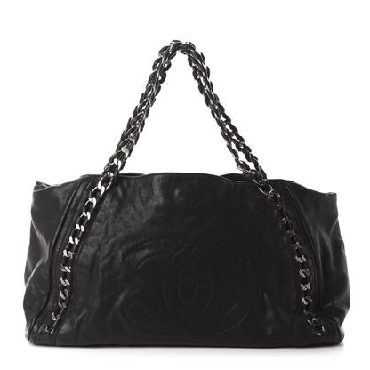 Chanel Calfskin East West Modern Chain Tote Black 1 of 9