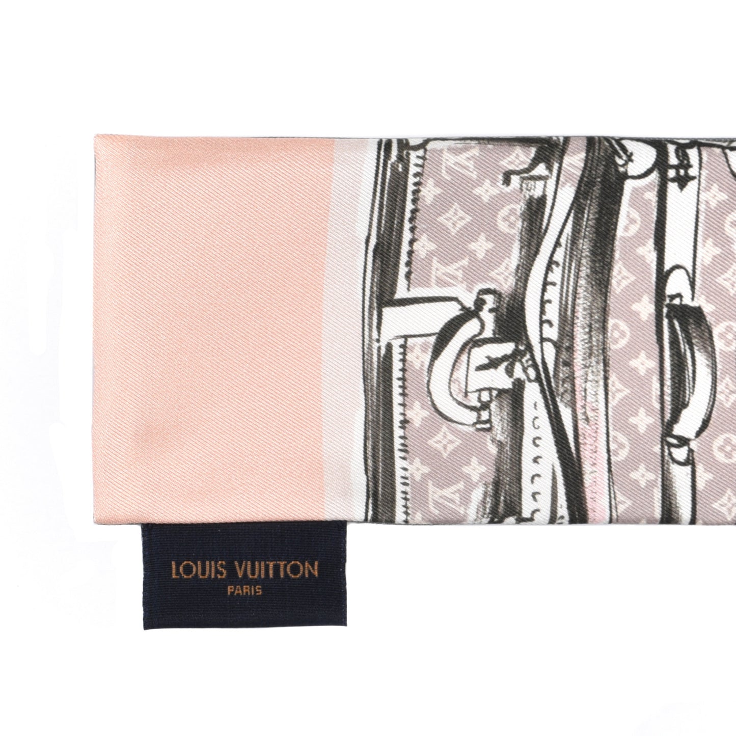Silk Monogram Trunks Bandeau Rose Poudre