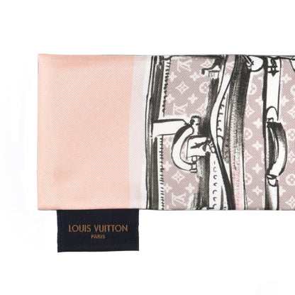 Louis Vuitton Silk Monogram Trunks Bandeau Rose Poudre 4 of 4