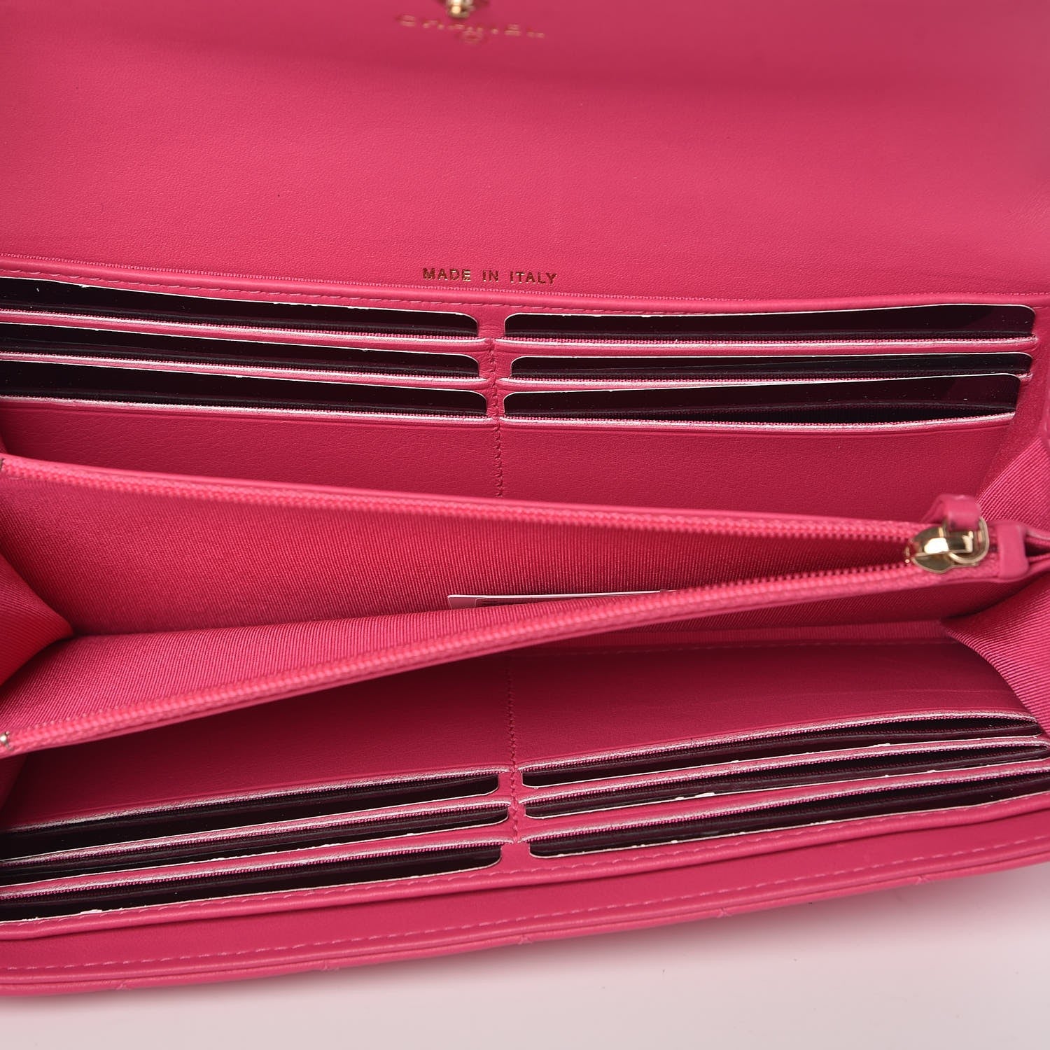 Chanel Lambskin Quilted Boy Flap Wallet Fuchsia 5 of 9