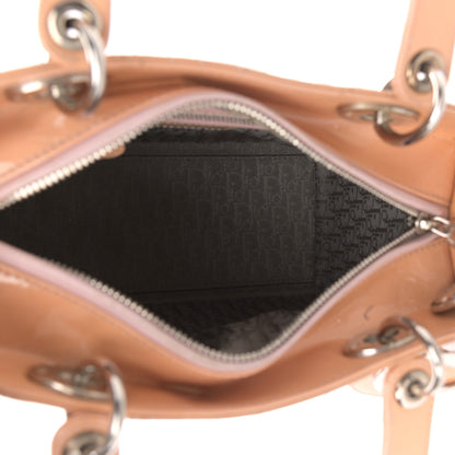 Christian Dior Patent Cannage Medium Lady Dior Pale Pink 5 of 14