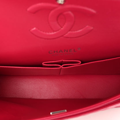 Chanel Caviar Quilted Medium Double Flap Dark Pink 6 of 10