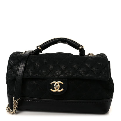 Chanel Iridescent Grained Calfskin Medium Globe Trotter Flap Black 1 of 11