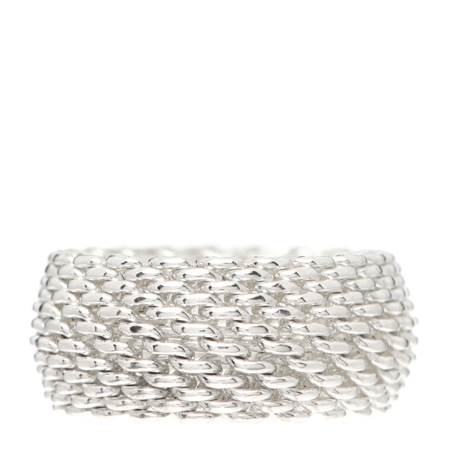 Sterling Silver Somerset Mesh Ring 54 6.75
