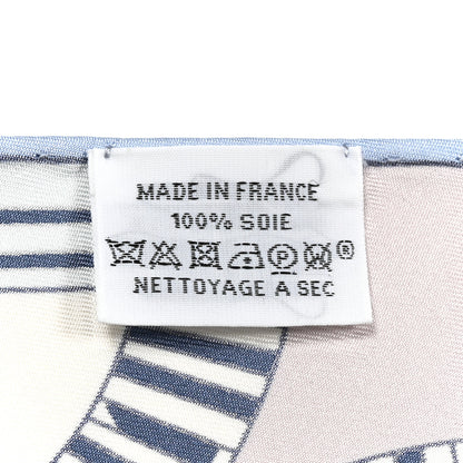 Hermes Silk Eperon D'Or Giant Pointe Triangle Scarf Bleu Ciel Parma 3 of 6