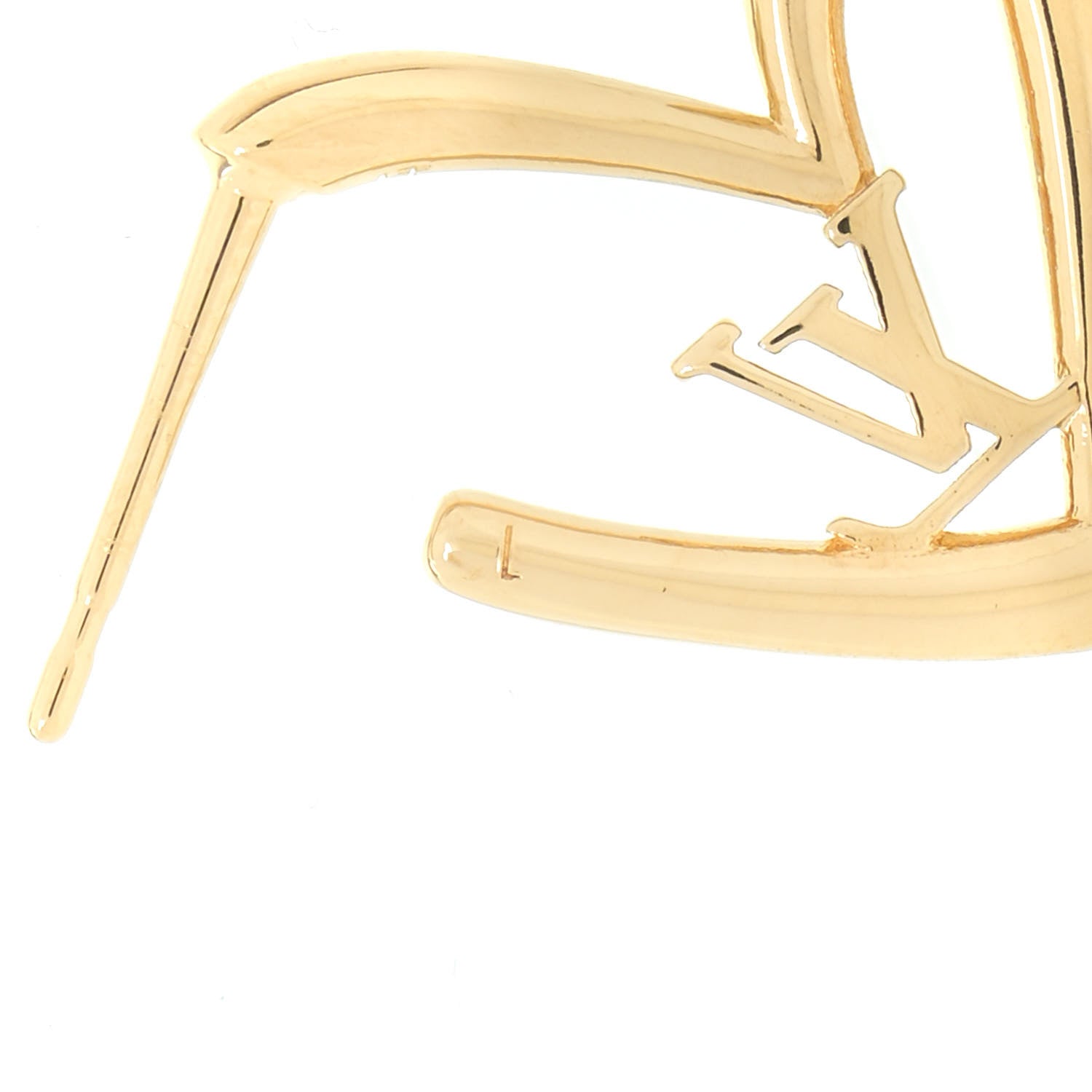 Louis Vuitton Fall In Love Heart Earrings PM Gold 6 of 7