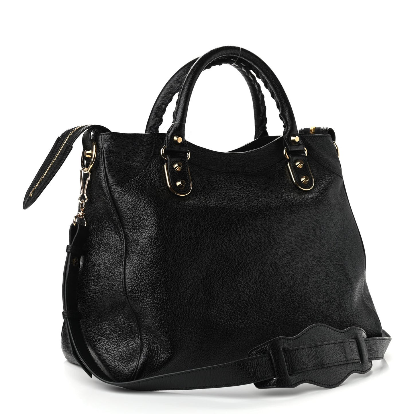 Chevre Gold Metallic Edge Hardware Velo Black