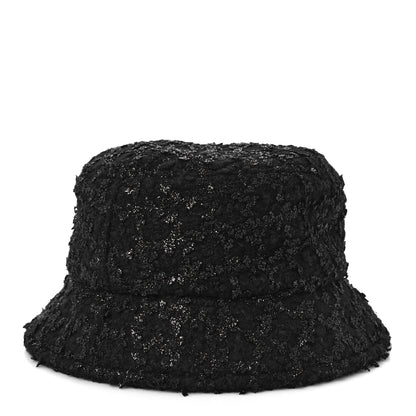 Chanel Tweed Bucket Hat M Black 4 of 7