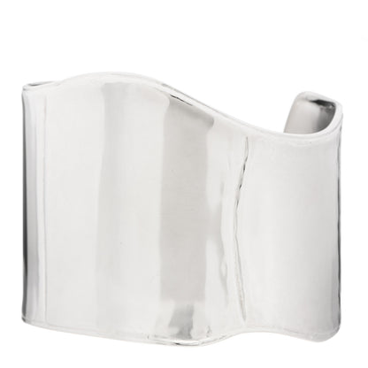 Hermes Sterling Silver Memoire Cuff Bracelet ST 1 of 5