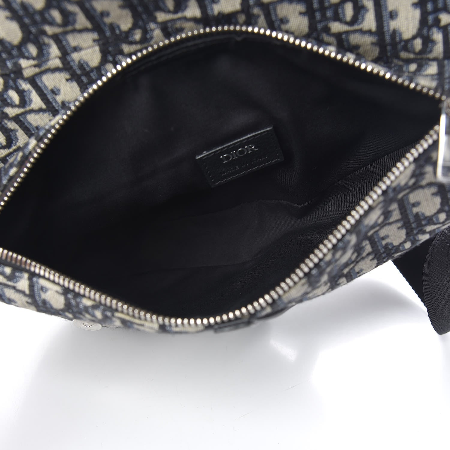 Christian Dior Oblique Mens Saddle Bag Blue 5 of 9