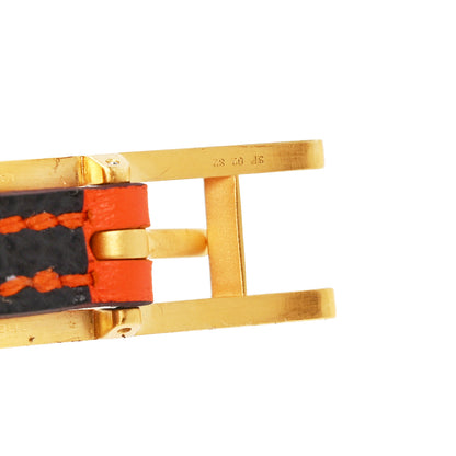 Hermes Swift Behapi Simple Tour Reversible Bracelet Orange 4 of 5