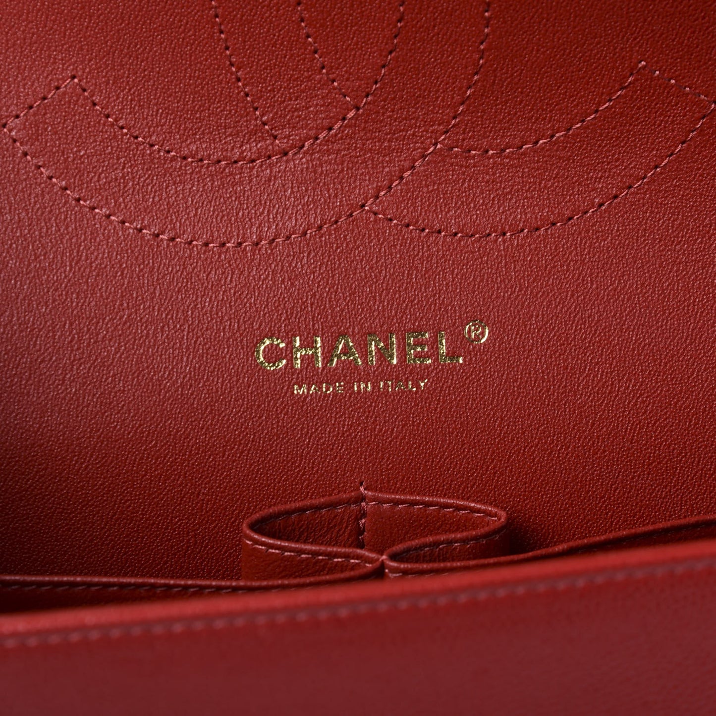 Caviar Quilted Jumbo Double Flap Red