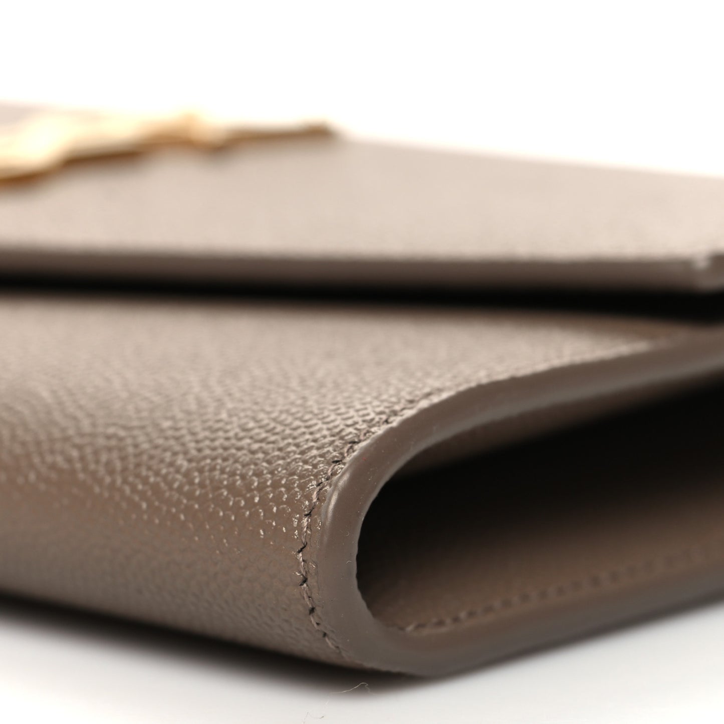 Grain De Poudre Monogram Uptown Chain Wallet Dark Beige
