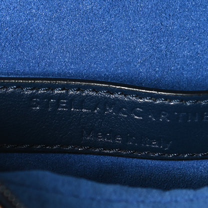 Stella McCartney Eco Alter Nappa Perforated Logo Messenger Bag Navy Blue 5 of 9