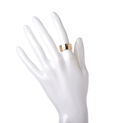 Gucci 18K Yellow Gold 9mm Icon Band Ring 54 6.5 2 of 6