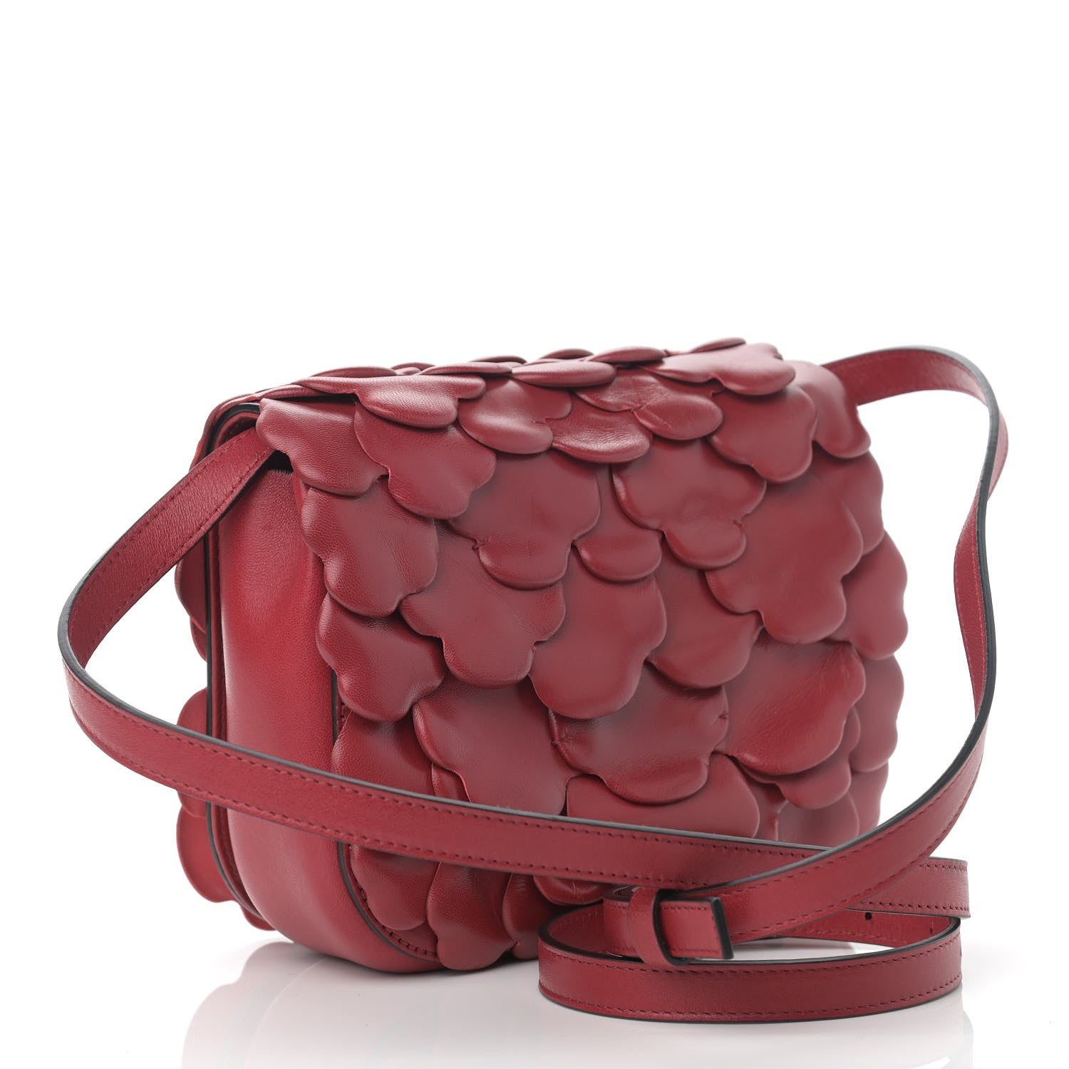 Valentino Garavani Nappa Atelier 03 Rose Edition Small Flap Crossbody Bag Cerise 3 of 11