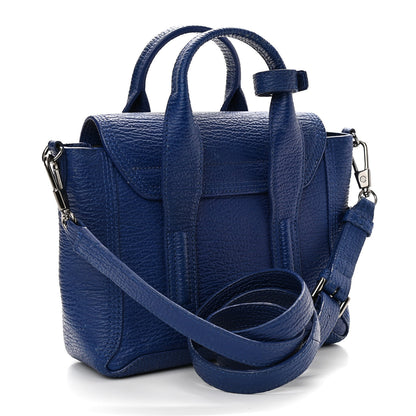 3.1 Phillip Lim Textured Calfskin Mini Pashli Satchel Cobalt 2 of 9