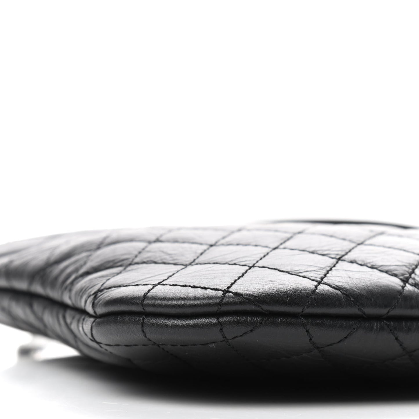 Calfskin Quilted Crossbody Bag Black