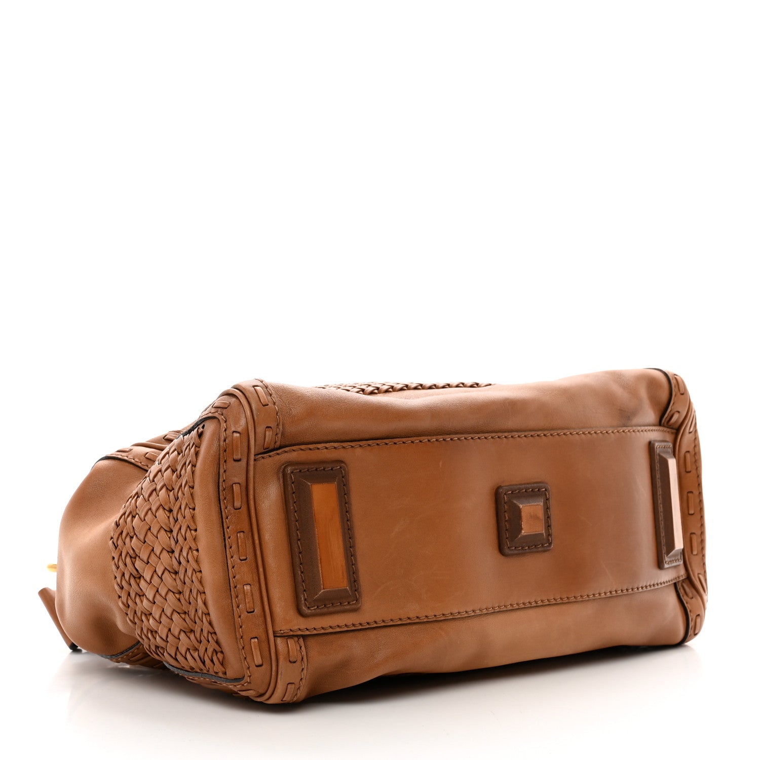 Gucci Calfskin Handmade Medium Top Handle Bag Brown 4 of 10
