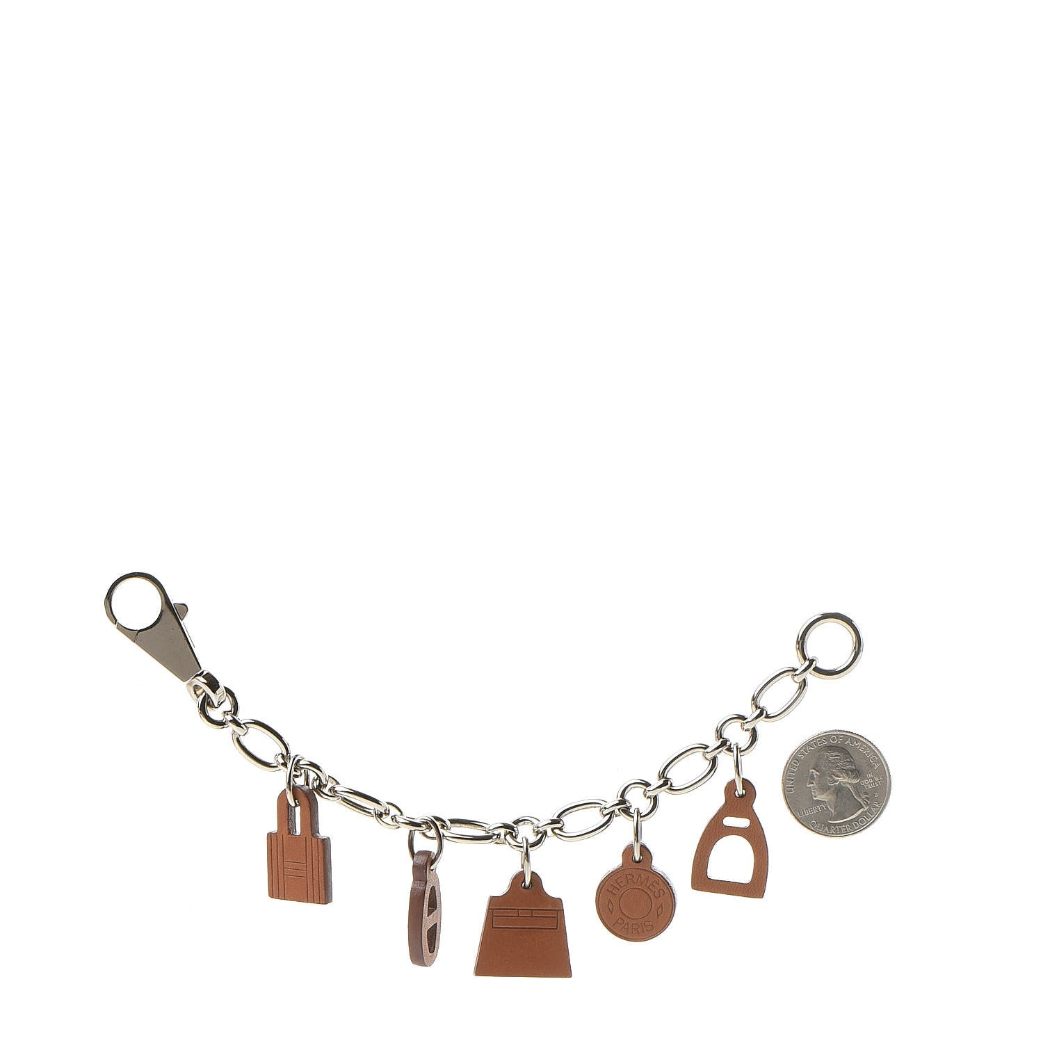 Hermes Barenia Breloque Olga Amulette Bag Charm Fauve 2 of 4