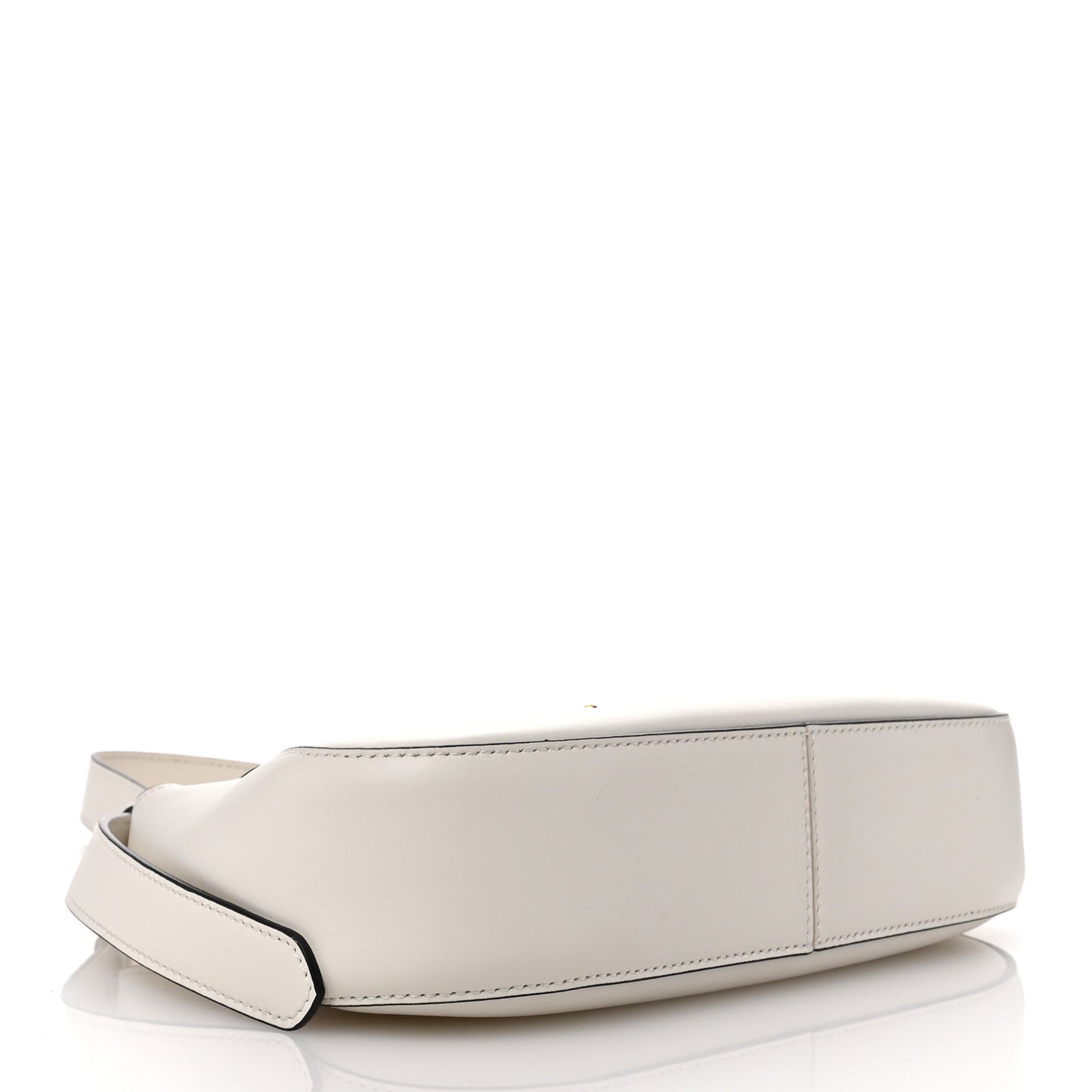 City Calf Flap Shoulder Bag White