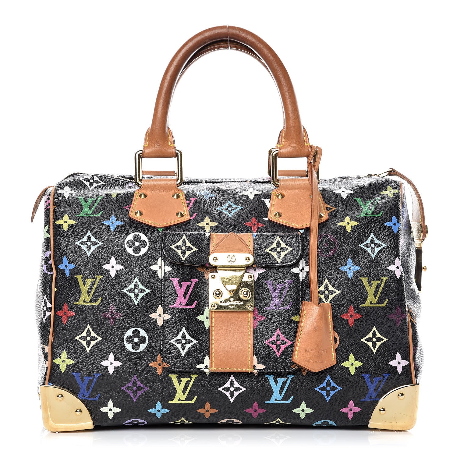 Louis Vuitton Monogram Multicolor Speedy 30 Black 1 of 20