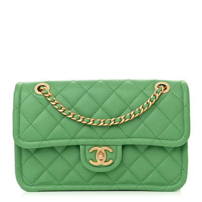 Chanel Caviar Quilted Medium Sweet Classic Flap Green 1 of 11