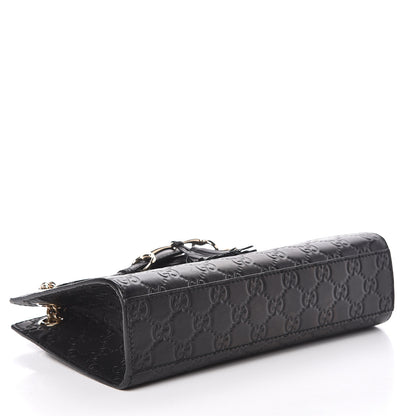 Gucci Guccissima Small Emily Shoulder Bag Black 4 of 11