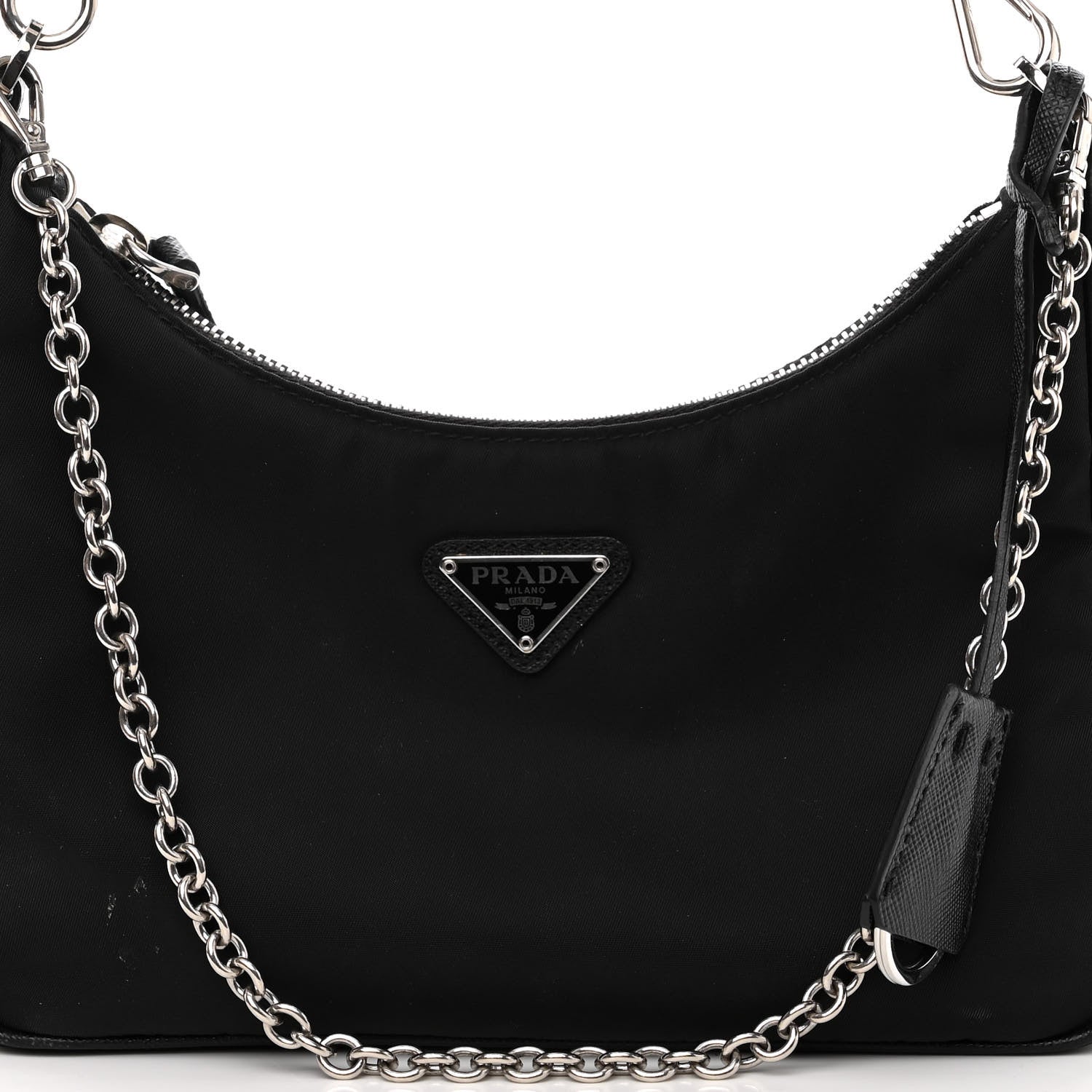 Prada Nylon Re-Edition 2005 Shoulder Bag Black 7 of 10