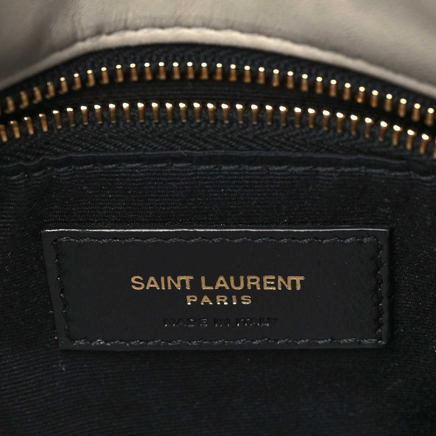 Saint Laurent Lambskin Quilted Small Loulou Puffer Monogram Chain Satchel Blanc Vintage 6 of 9