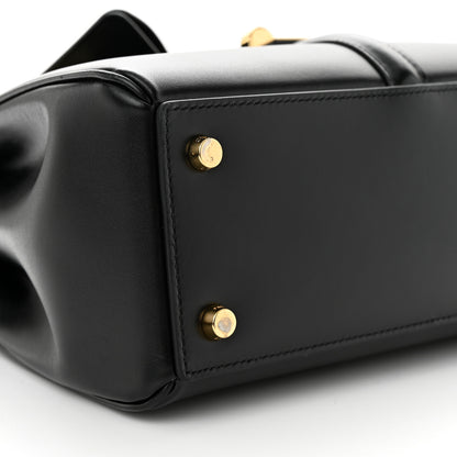 Celine Satinated Calfskin Small 16 Top Handle Bag Black 9 of 10