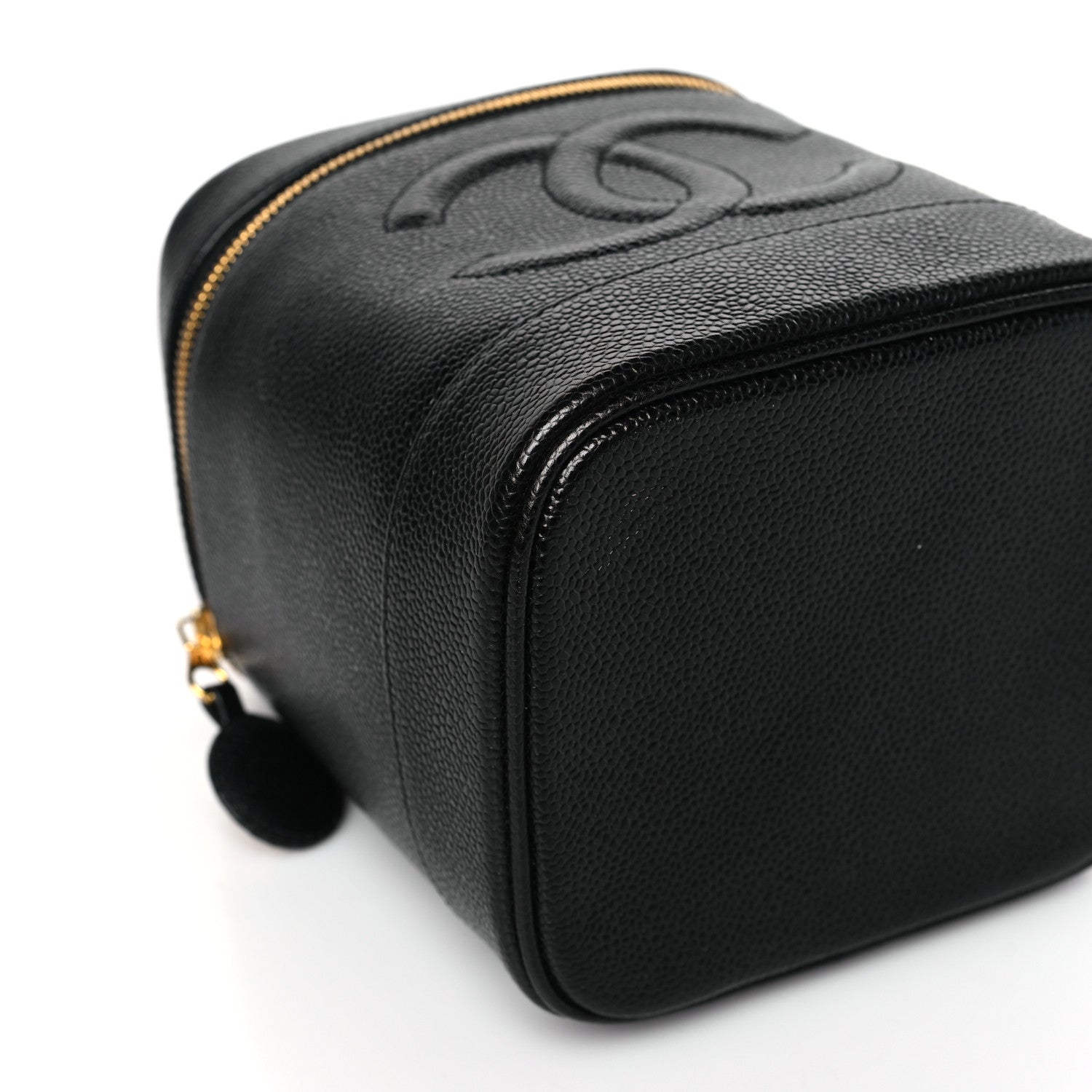Chanel Caviar Vanity Cosmetic Case Black 8 of 10