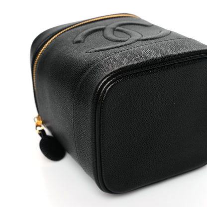 Chanel Caviar Vanity Cosmetic Case Black 8 of 10
