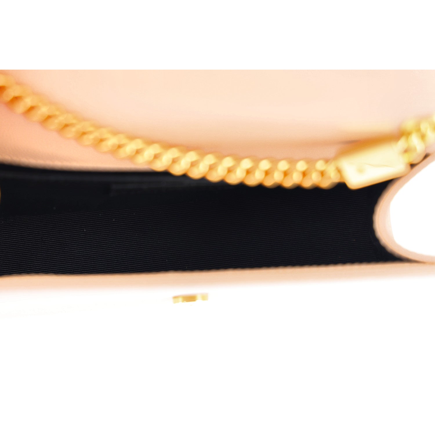 Saint Laurent Grain De Poudre Small Monogram Kate Satchel Dark Beige 4 of 10