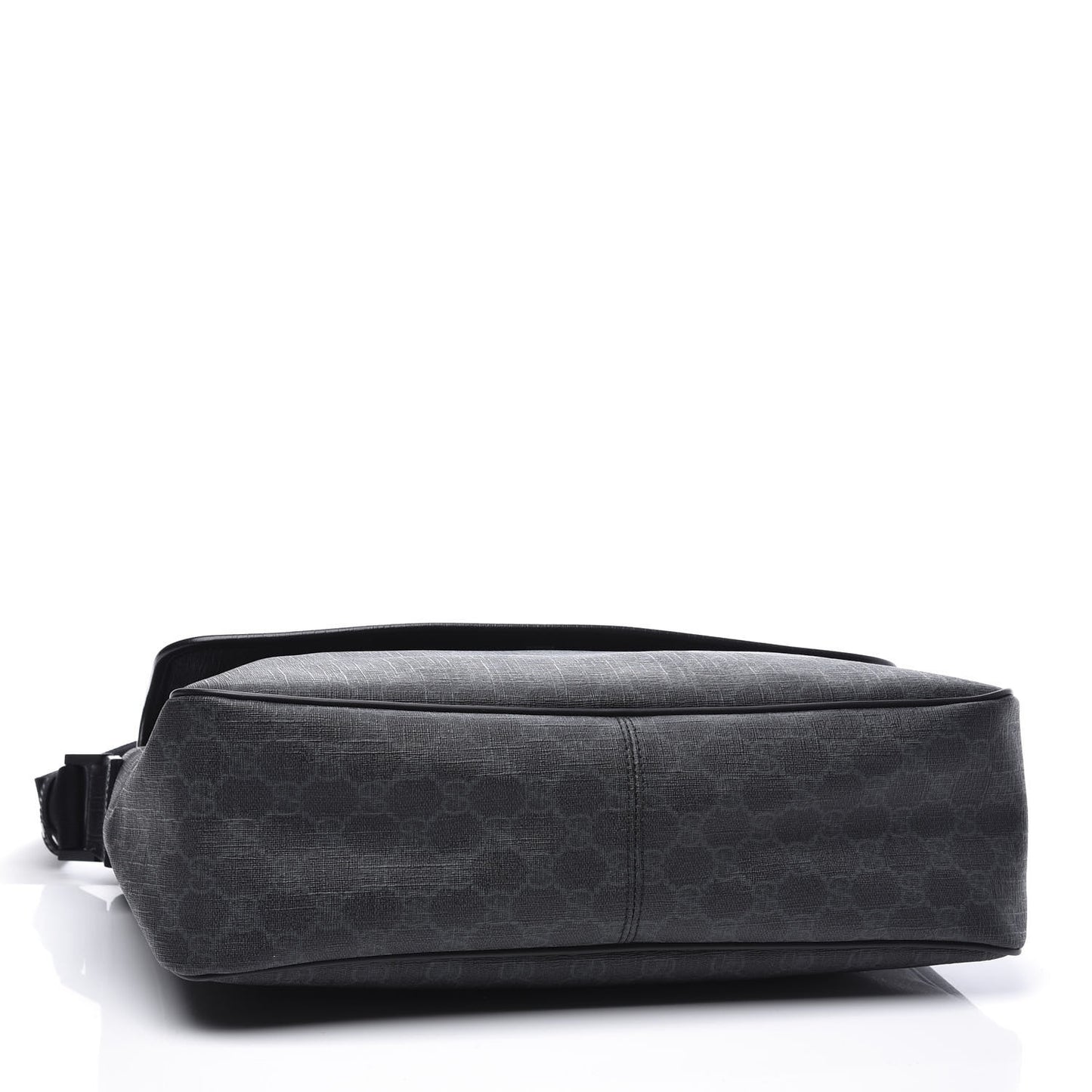 GG Plus Monogram Medium Flap Messenger Bag Black
