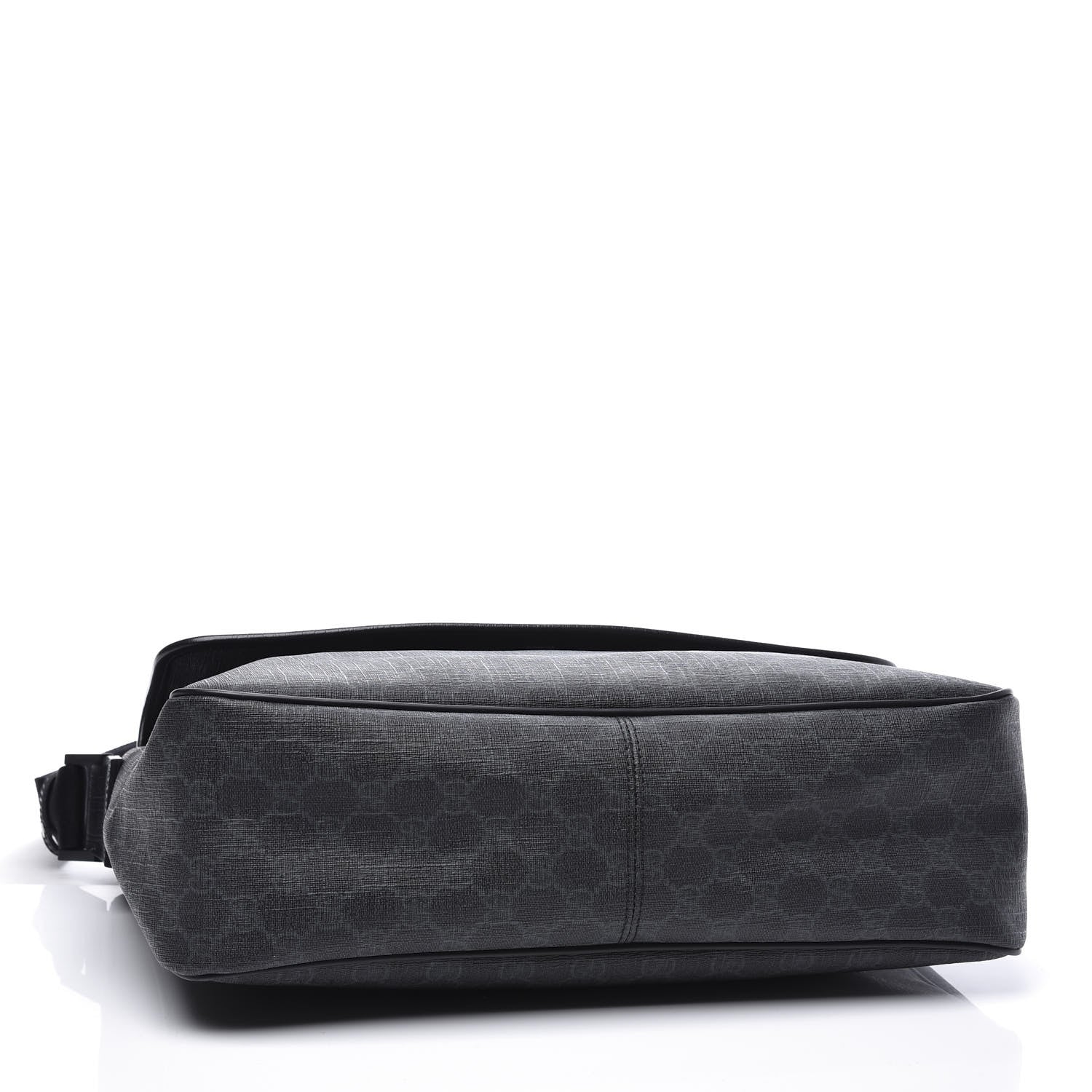 Gucci GG Plus Monogram Medium Flap Messenger Bag Black 3 of 10