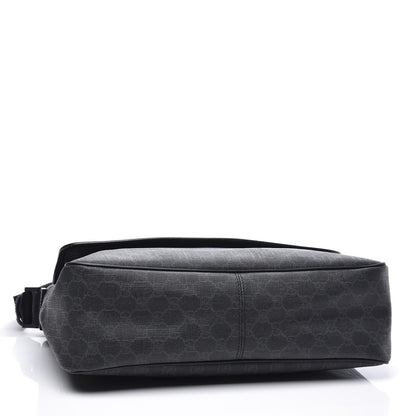 Gucci GG Plus Monogram Medium Flap Messenger Bag Black 3 of 10