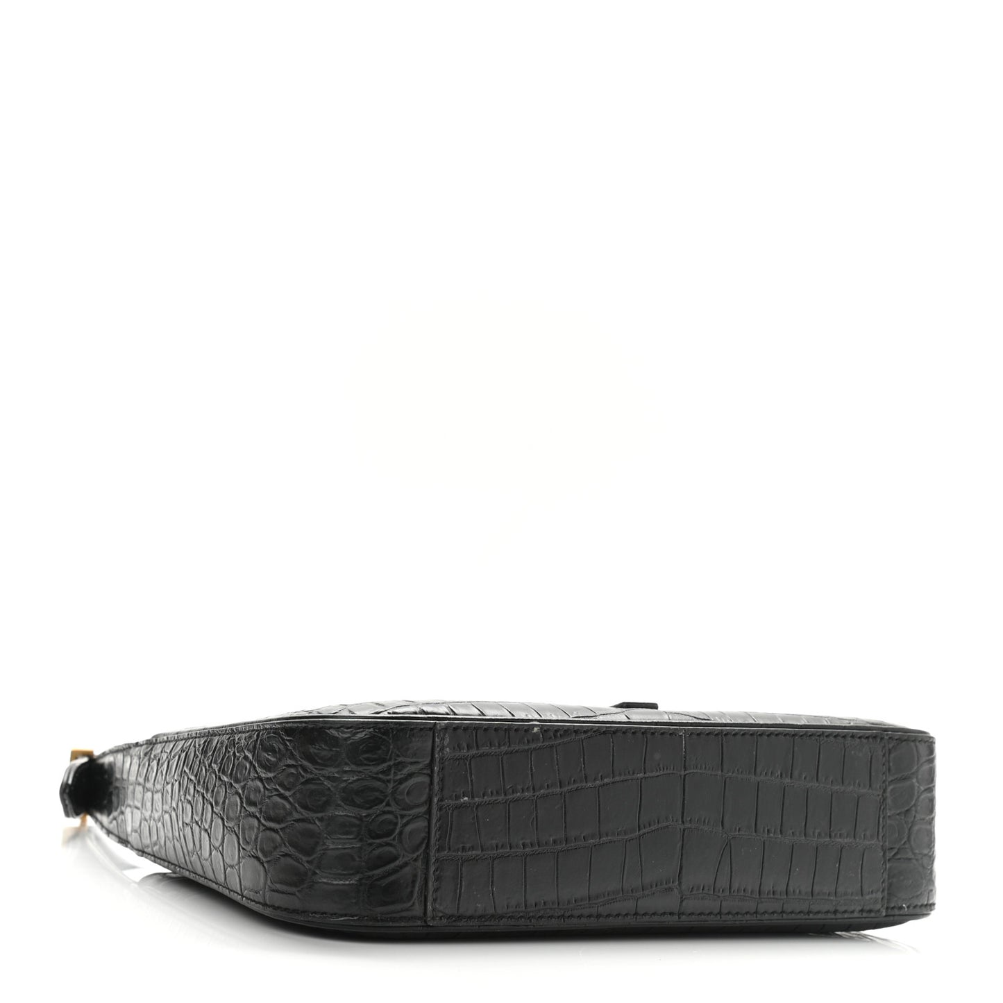 Calfskin Crocodile Embossed Le 5 A 7 Hobo Black